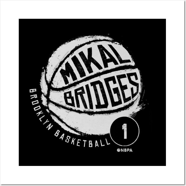 Mikal Bridges Brooklyn Basketball Wall Art by TodosRigatSot